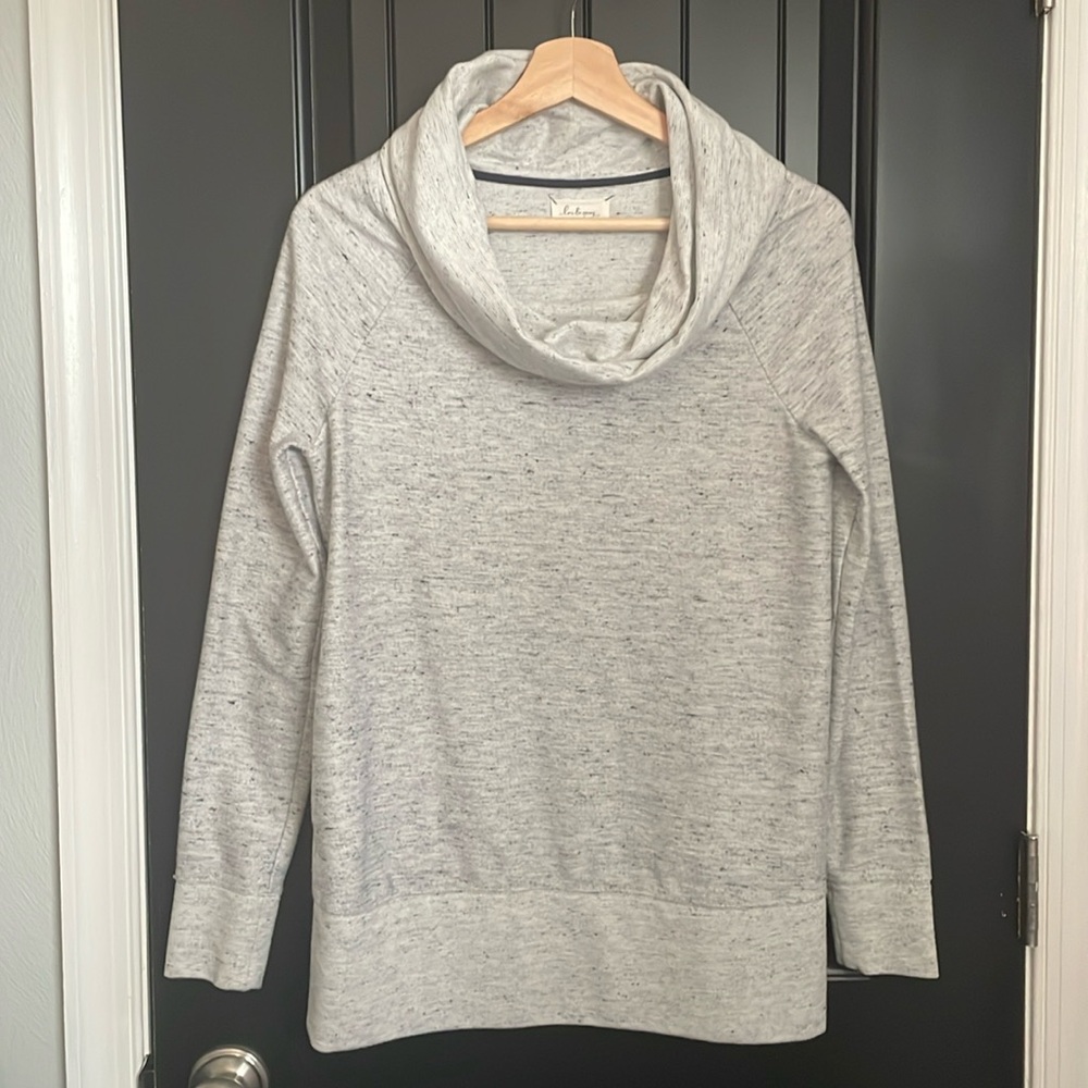 Lou & Grey French terry cowl neck sweatshirt